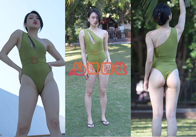 yantu692、[街拍]861.性感绿色比基尼美女[图片视频26.8G]-妍图社