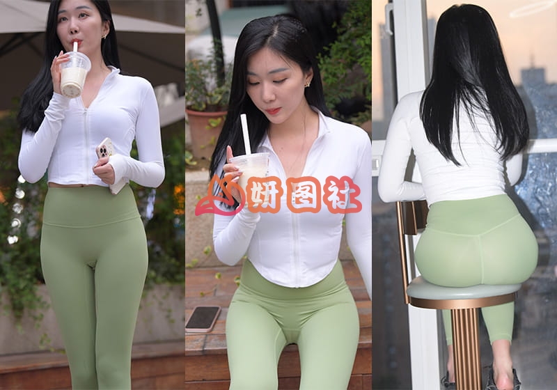 yantu664、[街拍]M886.绿色紧身裤美女[视频图片20.3G]-妍图社